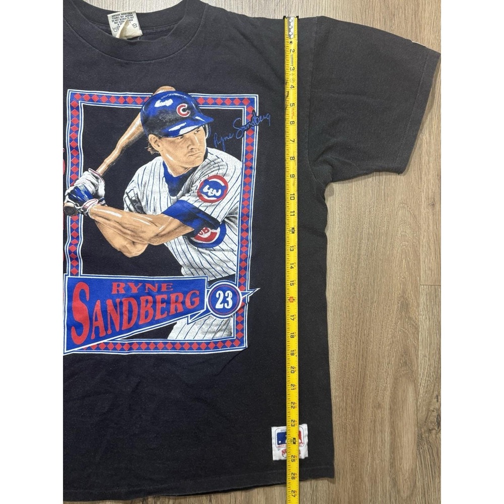 Vintage Nutmeg‎ Chicago Cubs Ryne Sandberg MLB T Shirt Size XL - Picture 2 of 12